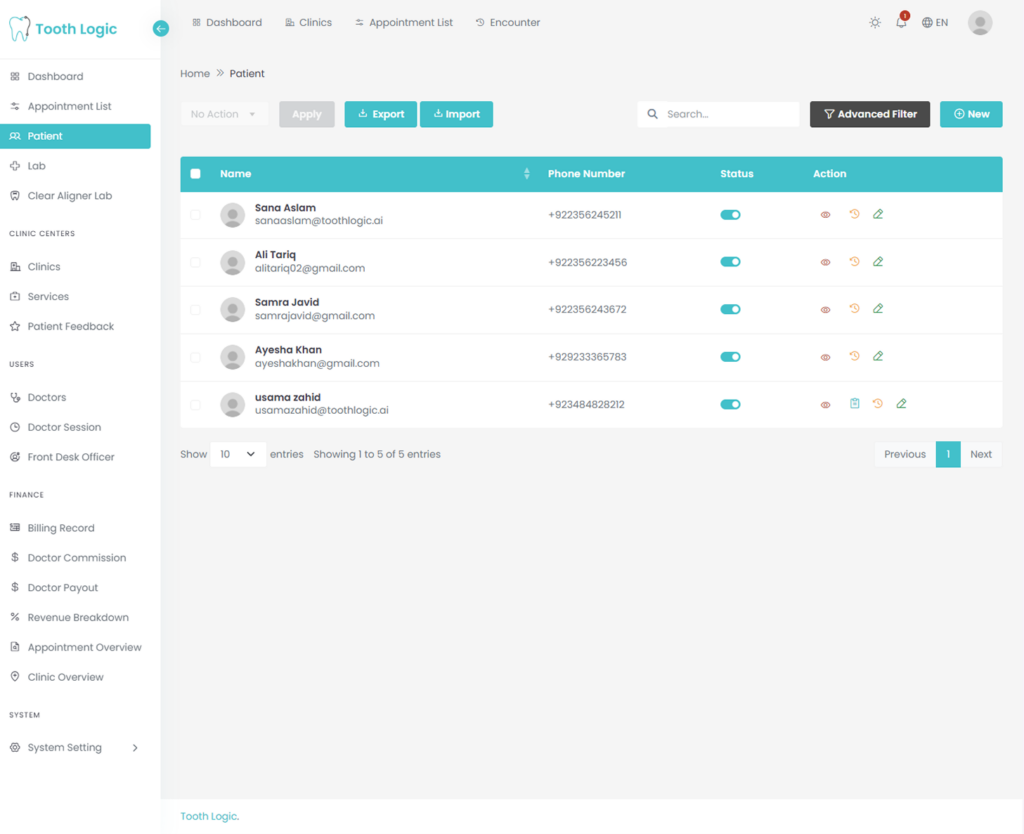 Patient Records & Feedback